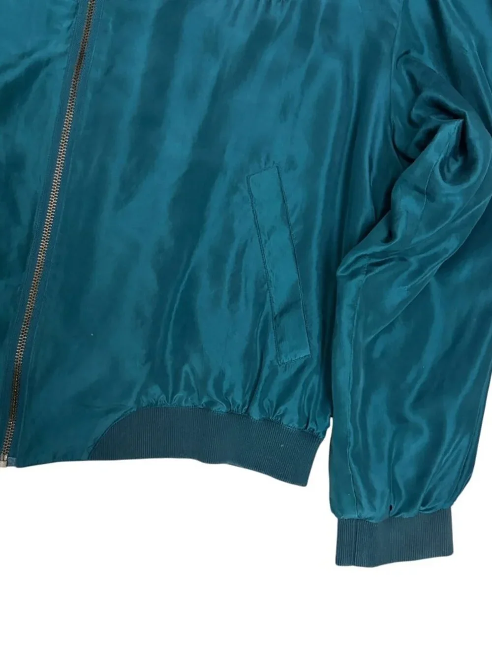 RARE 80s SILK GEORGIA TECH NCAA College Sukajan Bomber Jacket Mens Large